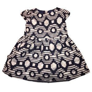 Blue and White Baby Dress 6-12 mo